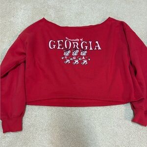 Hollister Red Women's Crew Neck Sweater